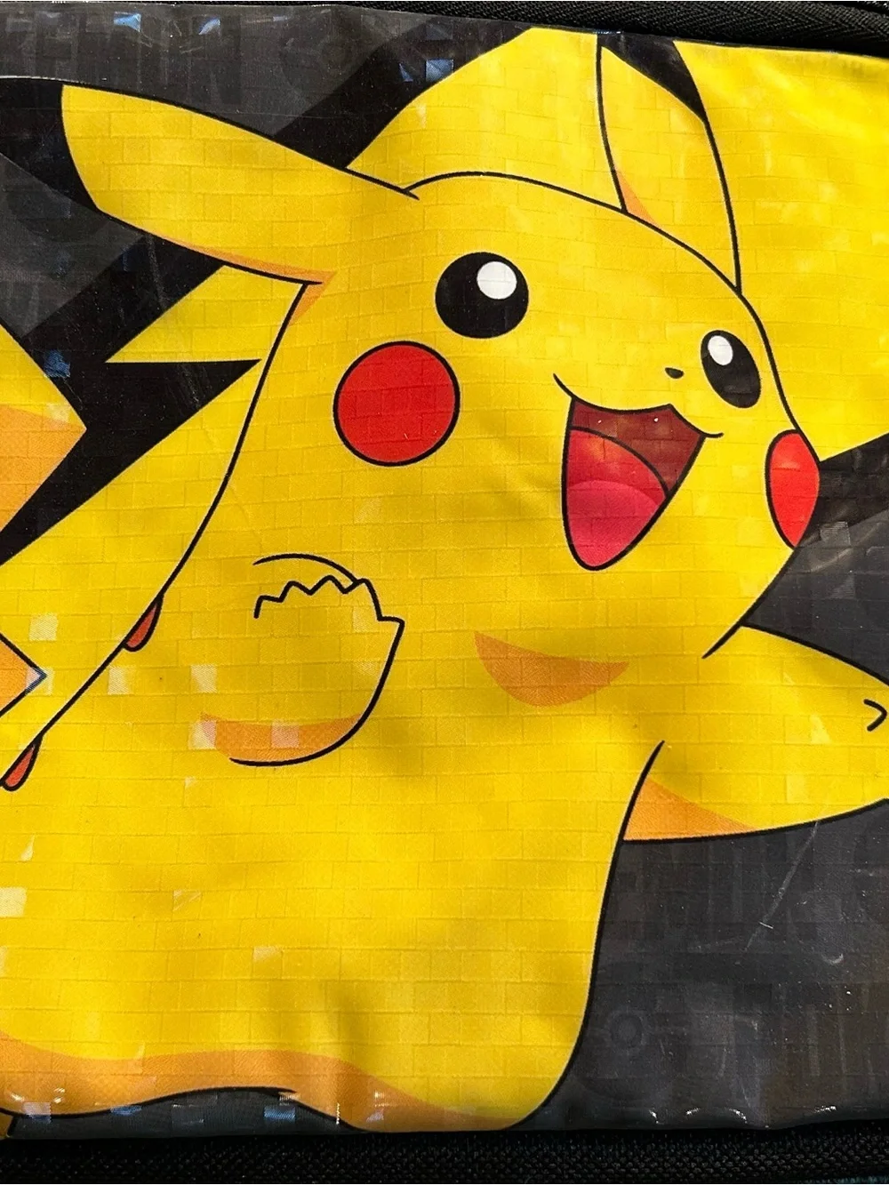 Pikachu Yellow Zip-Up Bag for Small Electrics or Cards